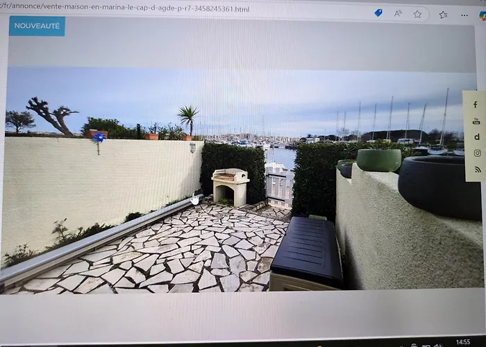 Charmante Maison Bord De Avec Vue Sur Le Port